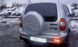 3 399 р. Бокс запасного колеса Off-Road  Chevrolet Niva  2123 (2009-2020), Лада 2123 (Нива Шевроле) (2002-2021), Лада Нива Трэвел (2021-2025) (Неокрашенный)  с доставкой в г. Керчь. Увеличить фотографию 3