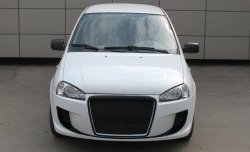 9 399 р. Передний бампер Я-робот Лада Калина 1118 (2004-2013) (Неокрашенный, сетка в воздухозаборниках)  с доставкой в г. Керчь. Увеличить фотографию 2