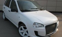 9 399 р. Передний бампер Я-робот Лада Калина 1118 (2004-2013) (Неокрашенный, сетка в воздухозаборниках)  с доставкой в г. Керчь. Увеличить фотографию 4