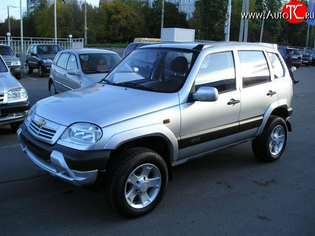 889 р. Накладки на зеркала Трофи после 2005 г.в Chevrolet Niva 2123 дорестайлинг (2002-2008) (Неокрашенные)  с доставкой в г. Керчь