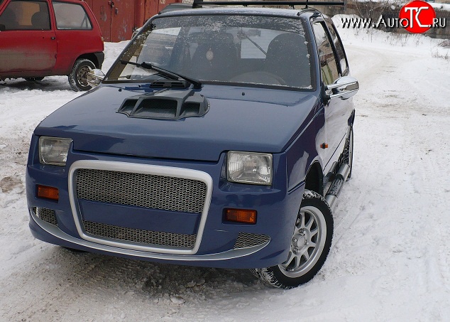 4 389 р. Передний бампер Я-робот V1  Лада Ока 1111 (1988-2008) (Неокрашенный)  с доставкой в г. Керчь