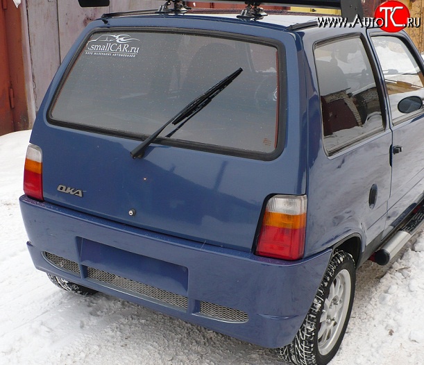 2 599 р. Задний бампер Я-робот  Лада Ока 1111 (1988-2008) (Неокрашенный)  с доставкой в г. Керчь