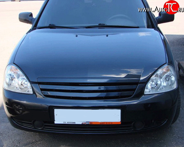 919 р. Радиаторная решётка M-VRS Лада Приора 2172 хэтчбек дорестайлинг (2008-2014) (Материал: стеклопластик, Неокрашенная)  с доставкой в г. Керчь