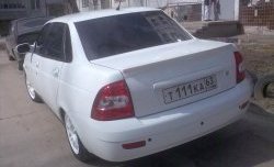 1 649 р. Лип спойлер Super-Style Лада Приора 2170 седан дорестайлинг (2007-2014) (Неокрашенный)  с доставкой в г. Керчь. Увеличить фотографию 3