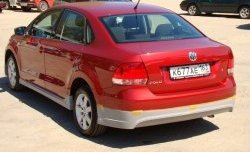 4 999 р. Пороги накладки Racing Volkswagen Polo 5 седан дорестайлинг (2009-2015) (Неокрашенные)  с доставкой в г. Керчь. Увеличить фотографию 2