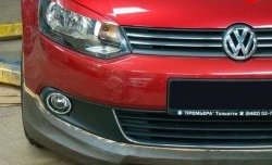 1 149 р. Реснички Racing Volkswagen Polo 5 седан дорестайлинг (2009-2015) (Неокрашенные)  с доставкой в г. Керчь. Увеличить фотографию 2