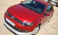 1 149 р. Реснички Racing Volkswagen Polo 5 седан дорестайлинг (2009-2015) (Неокрашенные)  с доставкой в г. Керчь. Увеличить фотографию 3