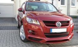 869 р. Накладки на фары CT Volkswagen Tiguan NF дорестайлинг (2006-2011) (Неокрашенные)  с доставкой в г. Керчь. Увеличить фотографию 2
