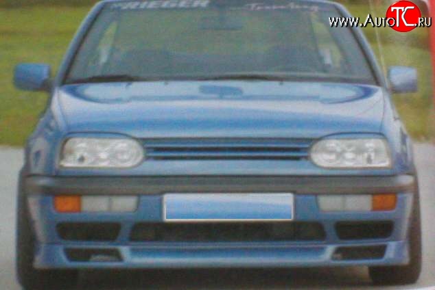 4 699 р. Накладка переднего бампера Fast V1 Volkswagen Golf 3 (1991-1998)  с доставкой в г. Керчь