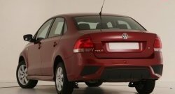 7 249 р. Задний бампер Sport Volkswagen Polo 5 седан дорестайлинг (2009-2015) (Неокрашенный)  с доставкой в г. Керчь. Увеличить фотографию 2