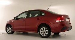 7 249 р. Задний бампер Sport Volkswagen Polo 5 седан дорестайлинг (2009-2015) (Неокрашенный)  с доставкой в г. Керчь. Увеличить фотографию 3
