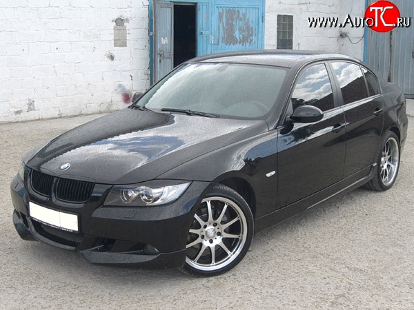 5 999 р. Накладка переднего бампера AC Shnitzer BMW 3 серия E90 седан дорестайлинг (2004-2008) (Неокрашенная)  с доставкой в г. Керчь