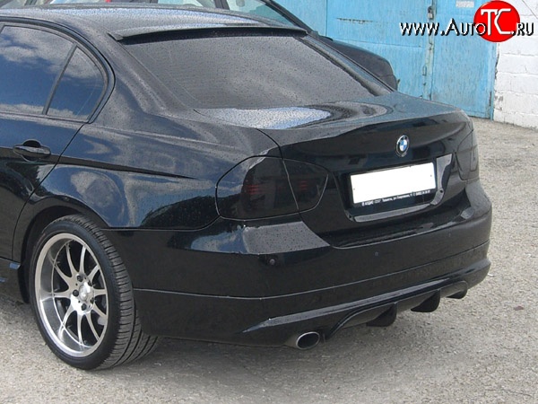 5 999 р. Накладка заднего бампера AC SHNITZER  BMW 3 серия  E90 (2004-2008) седан дорестайлинг (Неокрашенный)  с доставкой в г. Керчь