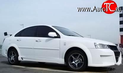 5 949 р. Пороги накладки Rieger Chevrolet Lacetti седан (2002-2013) (Неокрашенные)  с доставкой в г. Керчь