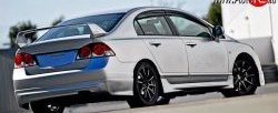 4 999 р. Накладка заднего бампера Mugen Honda Civic FD седан дорестайлинг (2005-2008)  с доставкой в г. Керчь. Увеличить фотографию 2