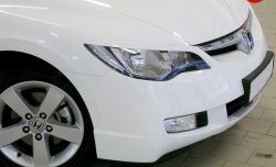 1 149 р. Реснички Mugen  Honda Civic  FD (2005-2011) седан дорестайлинг, седан рестайлинг (Неокрашенные)  с доставкой в г. Керчь. Увеличить фотографию 2