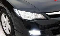 1 149 р. Реснички Mugen  Honda Civic  FD (2005-2011) седан дорестайлинг, седан рестайлинг (Неокрашенные)  с доставкой в г. Керчь. Увеличить фотографию 5