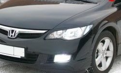 1 149 р. Реснички Mugen  Honda Civic  FD (2005-2011) седан дорестайлинг, седан рестайлинг (Неокрашенные)  с доставкой в г. Керчь. Увеличить фотографию 6