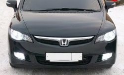 1 149 р. Реснички Mugen  Honda Civic  FD (2005-2011) седан дорестайлинг, седан рестайлинг (Неокрашенные)  с доставкой в г. Керчь. Увеличить фотографию 8