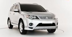 679 р. Радиаторная решётка Sport Mitsubishi Outlander XL (CW)  дорестайлинг (2005-2009) (Неокрашенная)  с доставкой в г. Керчь. Увеличить фотографию 3