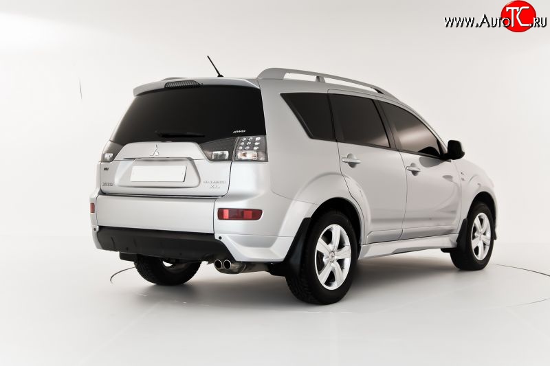 4 099 р. Клыки на задний бампер Centre Tuning  Mitsubishi Outlander  XL (2005-2009) (CW)  дорестайлинг (Неокрашенная)  с доставкой в г. Керчь