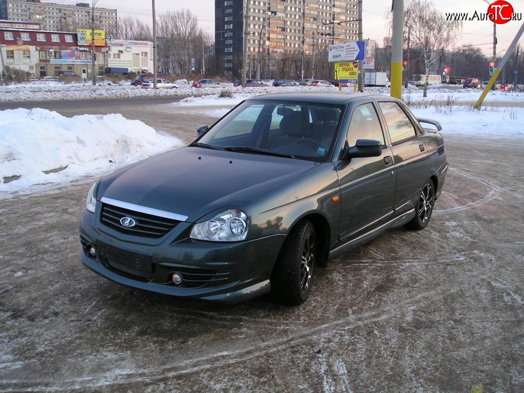 10 349 р. Передний бампер Матэ  Лада Приора ( 2170,  2171,  2172,  21728) (2007-2018) седан дорестайлинг, универсал дорестайлинг , хэтчбек дорестайлинг, купе дорестайлинг, купе рестайлинг, седан рестайлинг, универсал рестайлинг, хэтчбек рестайлин (Неокрашенный)  с доставкой в г. Керчь