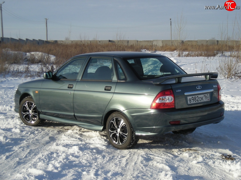 859 р. Спойлер Матэ Лада Приора 2170 седан дорестайлинг (2007-2014) (Неокрашенный)  с доставкой в г. Керчь