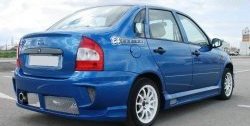 9 799 р. Задний бампер E4  Лада Калина  1118 (2004-2013) седан (Неокрашенный)  с доставкой в г. Керчь. Увеличить фотографию 3
