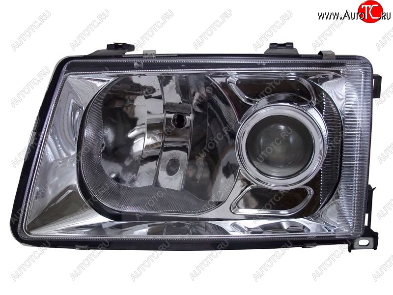7 849 р. Левая передняя фара SAT (хрусталь/линза)  Audi 100  C3 (1982-1987) седан дорестайлинг  с доставкой в г. Керчь