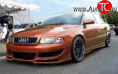 7 299 р. Передний бампер Carzone Audi A4 B5 8D2 седан 2-ой рестайлинг (1999-2001)  с доставкой в г. Керчь
