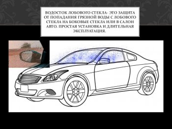 1 699 р. Водостоки лобового стекла Стрелка 11 Audi A1 8XA хэтчбэк 5 дв. рестайлинг (2014-2018)  с доставкой в г. Керчь. Увеличить фотографию 3