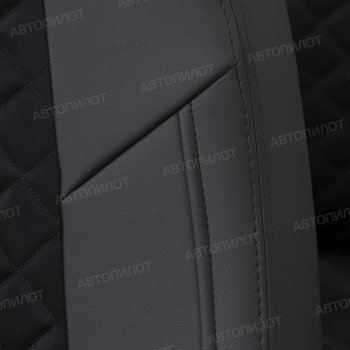 14 249 р. Чехлы на сиденья (экокожа/алькантара, 40/60) Автопилот Ромб Audi A3 8VS седан дорестайлинг (2012-2016) (черный)  с доставкой в г. Керчь. Увеличить фотографию 7