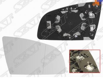 Правое полотно зеркала SAT (асферическое с обогревом) Audi A4 B6 седан (2000-2006)