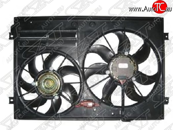 11 199 р. Диффузор радиатора в сборе SAT  Audi A3 ( 8P1 хэтчбэк 3 дв.,  8PA хэтчбэк 5 дв.) (2003-2013), Volkswagen Touran  1T (2003-2010)  с доставкой в г. Керчь