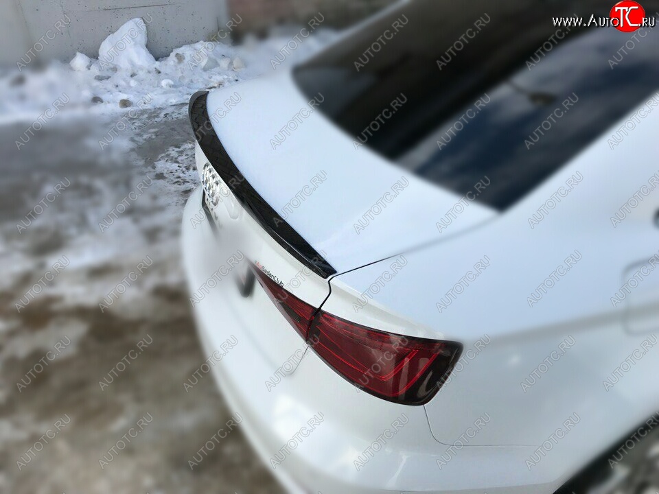 3 399 р. Лип спойлер АВТОКРАТ  Audi A3  8VS седан (2012-2016) дорестайлинг (Неокрашенный)  с доставкой в г. Керчь