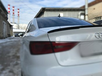 3 399 р. Лип спойлер АВТОКРАТ  Audi A3  8VS седан (2012-2016) дорестайлинг (Неокрашенный)  с доставкой в г. Керчь. Увеличить фотографию 3