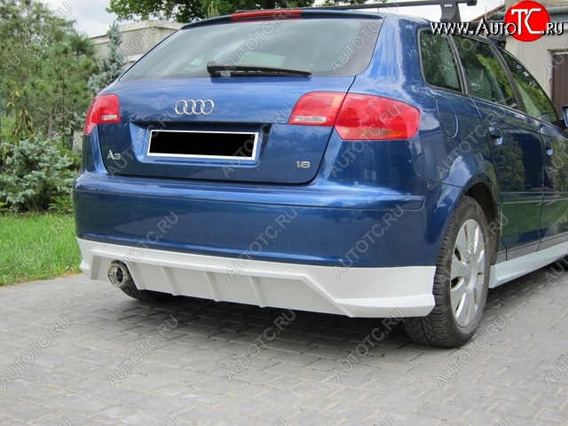 17 899 р. Накладка на задний бампер Rieger Audi A3 8PA хэтчбэк 5 дв. дорестайлинг (2003-2005)  с доставкой в г. Керчь