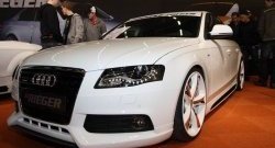 19 899 р. Накладка на передний бампер Rieger Audi A4 B8 дорестайлинг, универсал (2007-2011)  с доставкой в г. Керчь. Увеличить фотографию 2