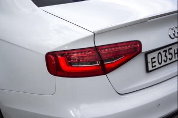 2 769 р. Лип спойлер АВТОКРАТ  Audi A4  B8 (2011-2015) рестайлинг, седан (Неокрашенный)  с доставкой в г. Керчь. Увеличить фотографию 2