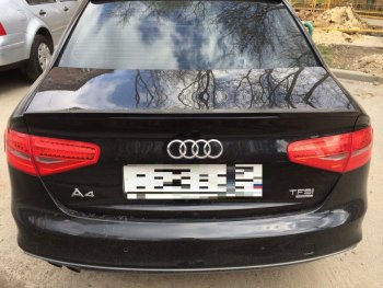 2 769 р. Лип спойлер АВТОКРАТ  Audi A4  B8 (2011-2015) рестайлинг, седан (Неокрашенный)  с доставкой в г. Керчь. Увеличить фотографию 3