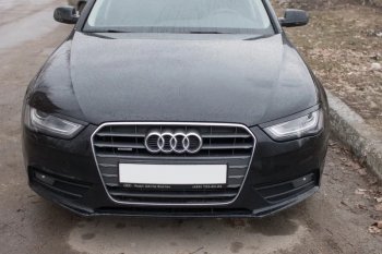 1 179 р. Реснички на фары KURAJ  Audi A4  B8 (2007-2011) дорестайлинг, седан (Неокрашенные)  с доставкой в г. Керчь. Увеличить фотографию 2