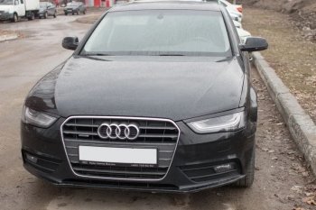 1 179 р. Реснички на фары KURAJ  Audi A4  B8 (2007-2011) дорестайлинг, седан (Неокрашенные)  с доставкой в г. Керчь. Увеличить фотографию 3