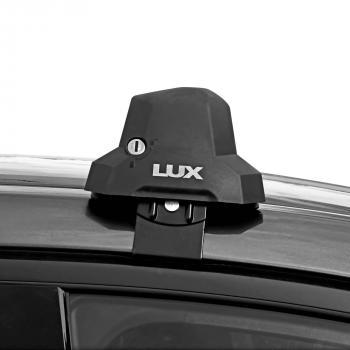 16 889 р. Багажник в сборе в обхват дверного проема LUX CITY  Audi A4  B9 (2016-2020) дорестайлинг,седан (черные дуги, длина 105 см)  с доставкой в г. Керчь. Увеличить фотографию 4