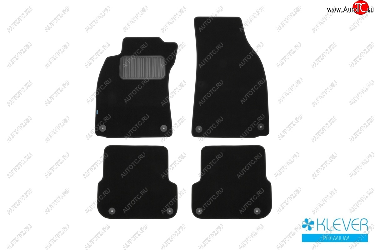 9 549 р. Коврики в салон (текстиль) (4D/5D) Klever Premium Audi A4 B7 седан (2004-2008)  с доставкой в г. Керчь