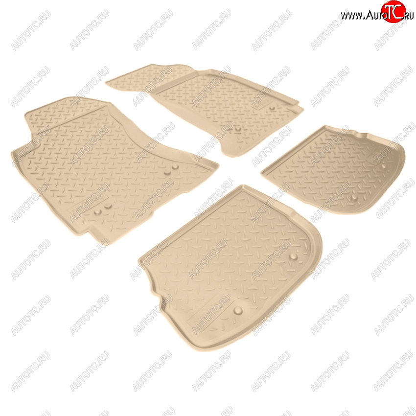 3 599 р. Коврики салона Norplast Unidec  Audi A4 ( B6,  B7) (2000-2009) седан, универсал (Цвет: бежевый)  с доставкой в г. Керчь