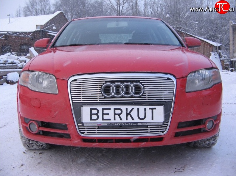 5 299 р. Декоративная вставка решетки радиатора Berkut Audi A4 B7 седан (2004-2008)  с доставкой в г. Керчь