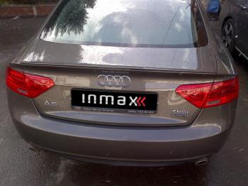 15 699 р. Лип спойлер INMAX  Audi A5  8T (2007-2016) дорестайлинг, лифтбэк, рестайлинг, лифтбэк (черный матовый)  с доставкой в г. Керчь. Увеличить фотографию 2