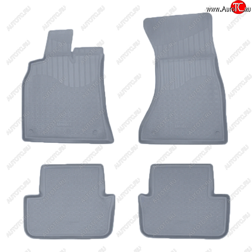 3 799 р. Коврики салона Norplast Unidec  Audi A5  8T (2007-2011) дорестайлинг, лифтбэк (Цвет: серый)  с доставкой в г. Керчь