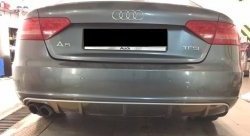 13 999 р. Накладка на задний бампер CT Audi A5 8T дорестайлинг, лифтбэк (2007-2011) (Неокрашенная)  с доставкой в г. Керчь. Увеличить фотографию 2