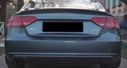 13 999 р. Накладка на задний бампер CT Audi A5 8T дорестайлинг, лифтбэк (2007-2011) (Неокрашенная)  с доставкой в г. Керчь. Увеличить фотографию 5